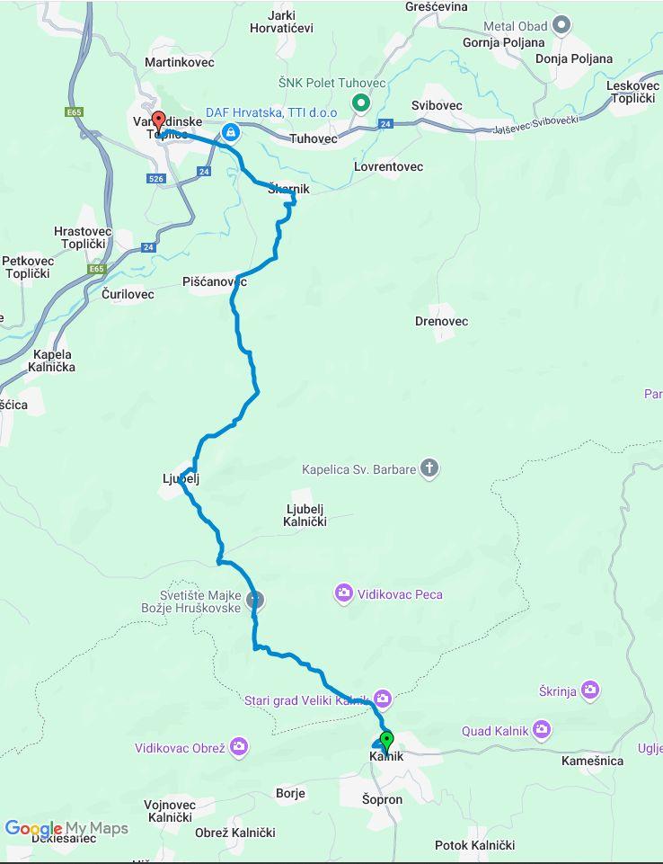 camino-ruta-kalnik-varazdinske-toplice