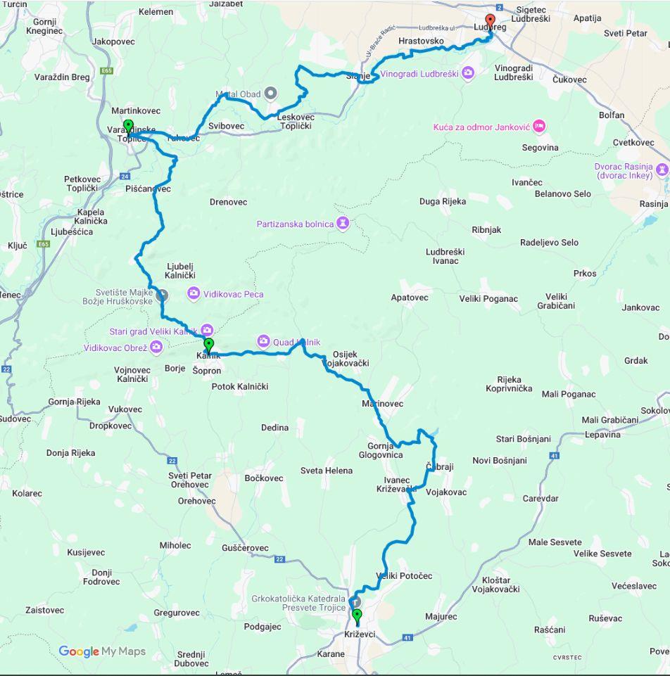 camino-ruta-krizevci-kalnik-varazdinske-toplice-ludbreg